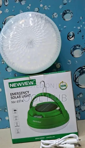 NEWVEW 100W Emergency Solar Light (Model: NV-E974).