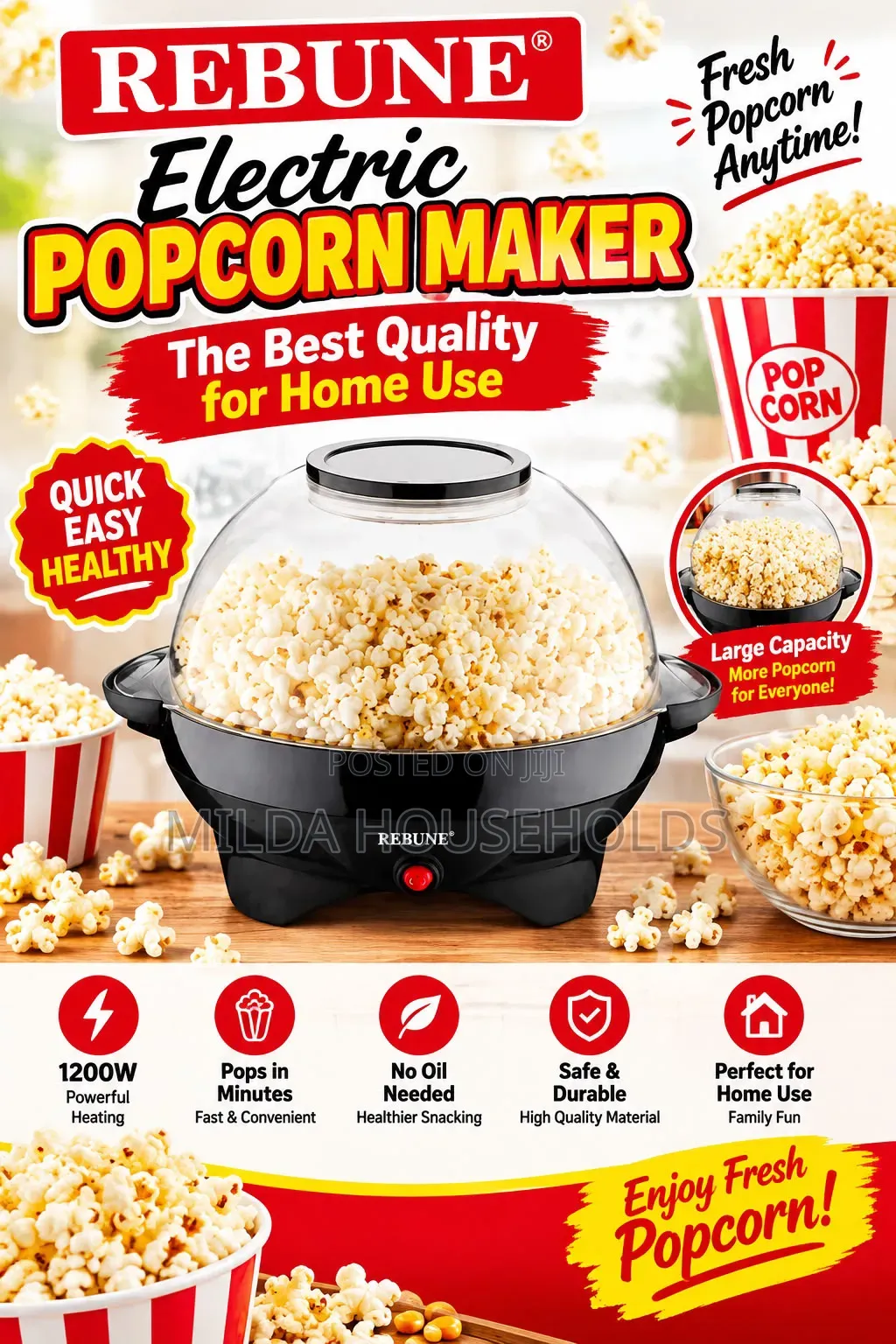 Rebune Popcorn Maker