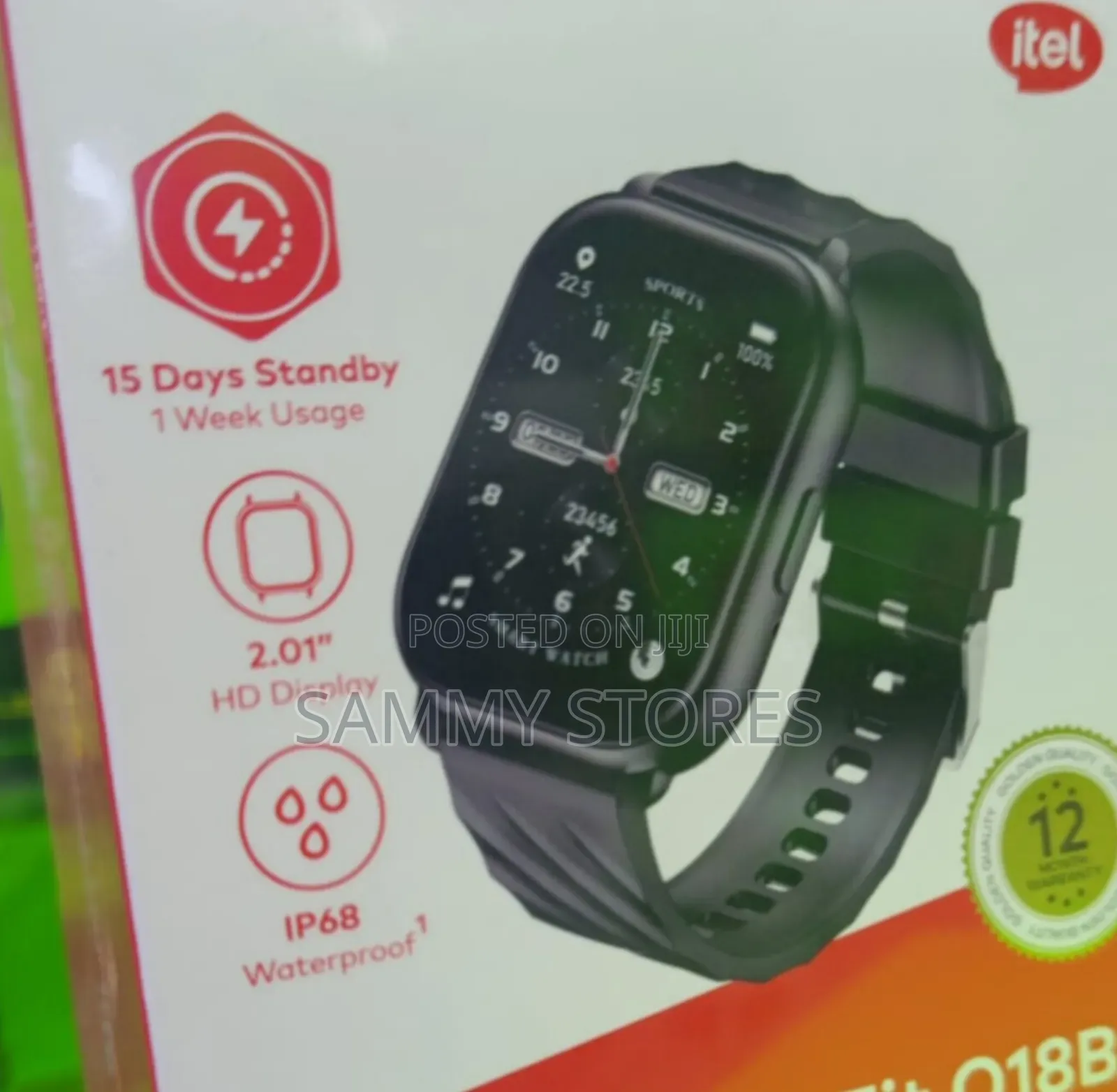 Itel Fit O20 Smartwatch With Dual Straps AI Watch Faces
