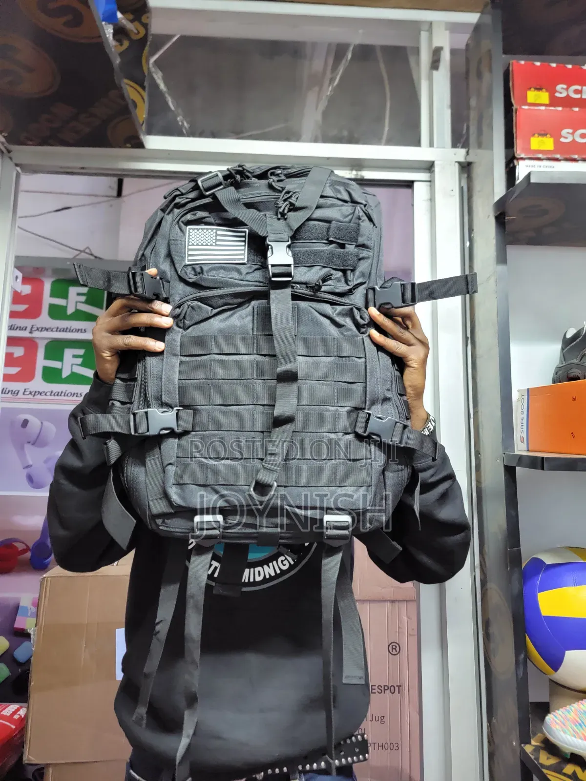 Black Hiking, Camping Bag 50l
