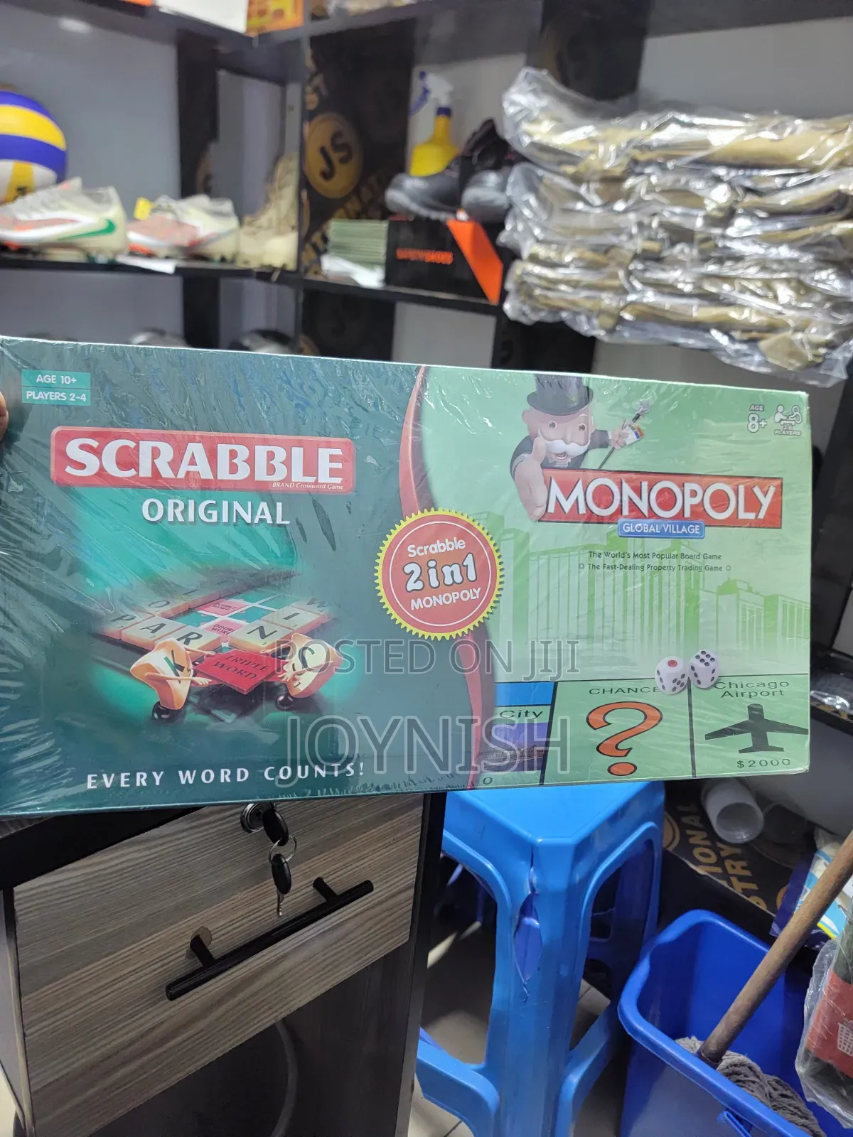 2 in 1 Monopoly and Scrabble