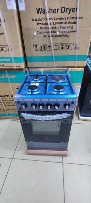 Eurochef Standing Cooker 3Gas +1E 50×55 Electric Oven