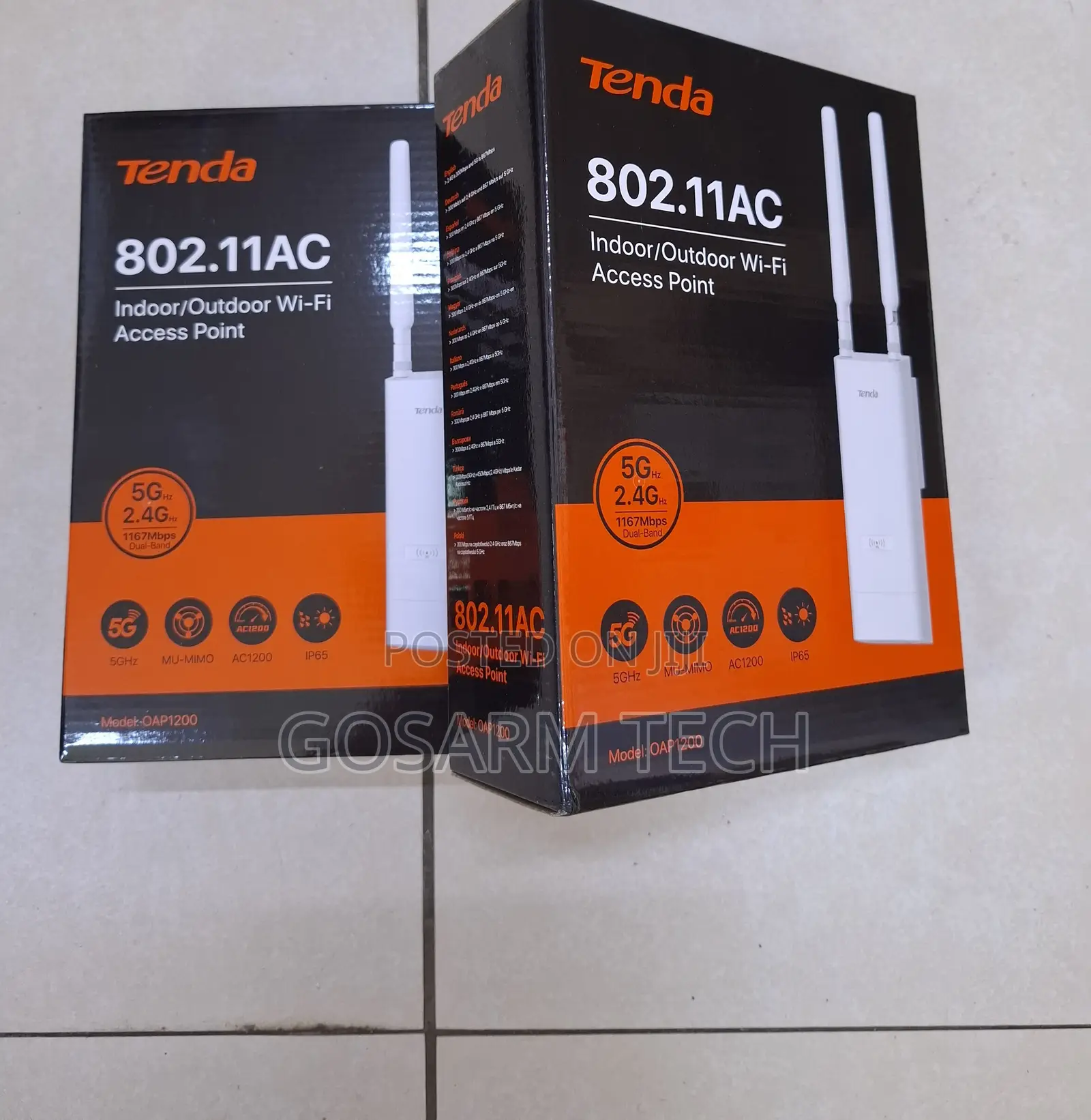 Tenda OAP1200 AC1200 Gigabit Access Point Long-Range Wi-Fi Coverage