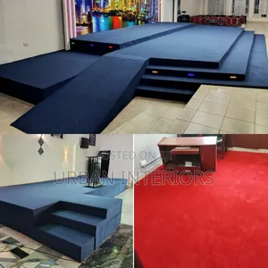 Blue and Red Carpet Blue and Carpet for Modern Interior Finish