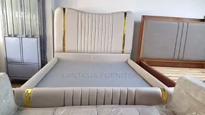 5 by 6 Clean Cream Bed