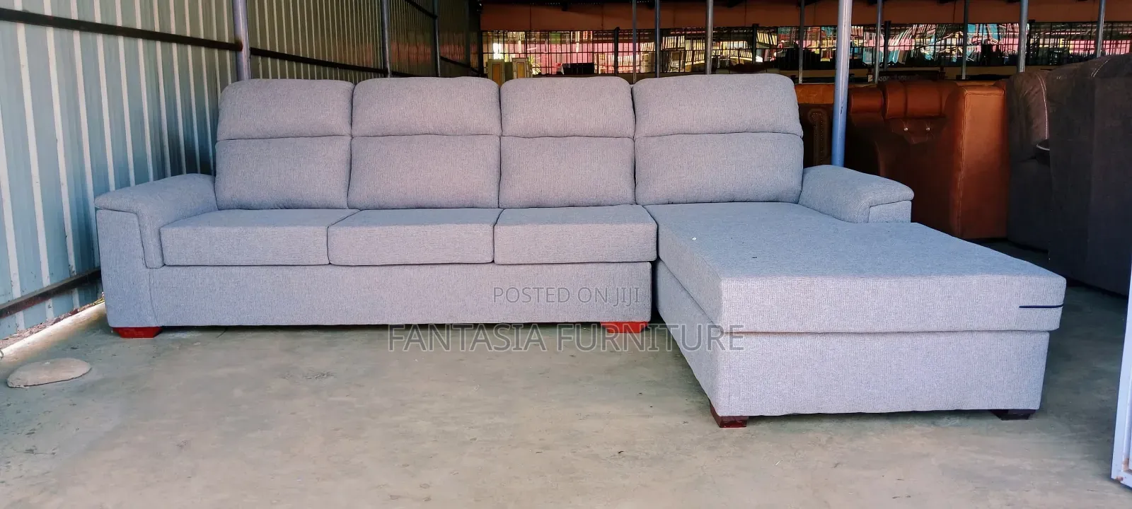 7 Seater Soft Fabric Sectional Sofa.