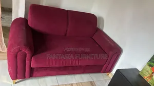 2-Seater Maroon Sofa
