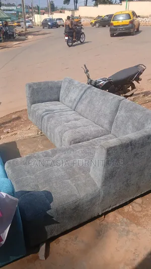 5 Seater Grey Sectional Sofa
