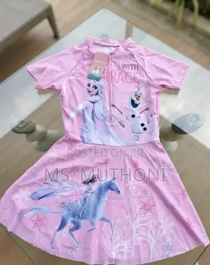 Frozen Winter Magic Short-Sleeve Swimwear