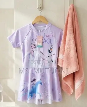 Disney Frozen Ice Queen Modest Swim Dress for Girls