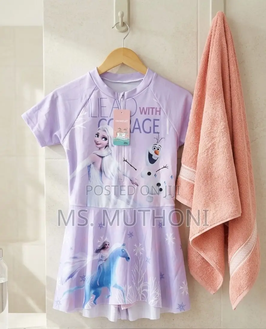Disney Frozen Ice Queen Modest Swim Dress for Girls