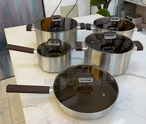 TitanGlow Amber Stainless Cooking Pots Collection