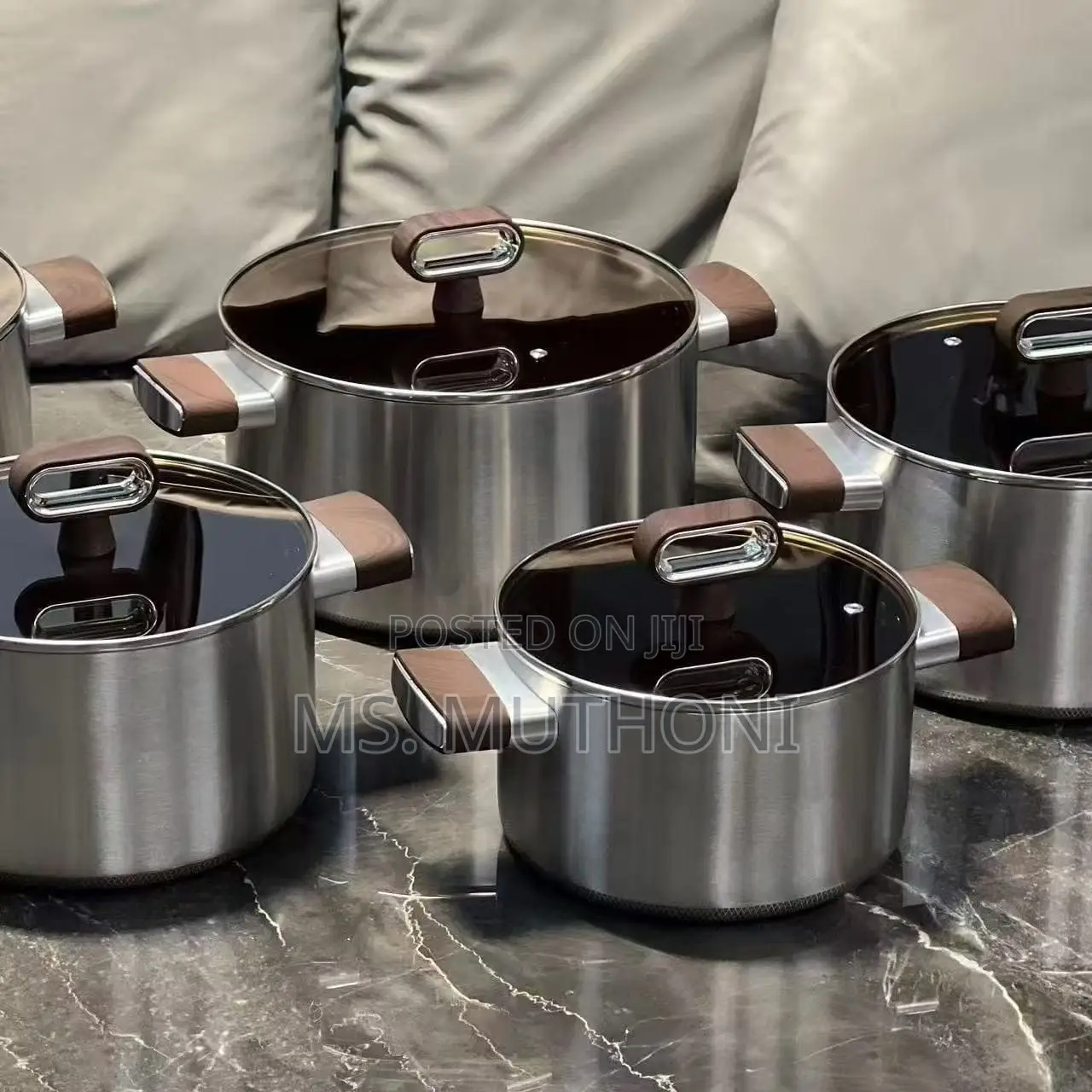 TitanGlow Amber Stainless Cooking Pots Collection