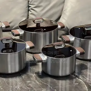 TitanGlow Amber Stainless Cooking Pots Collection