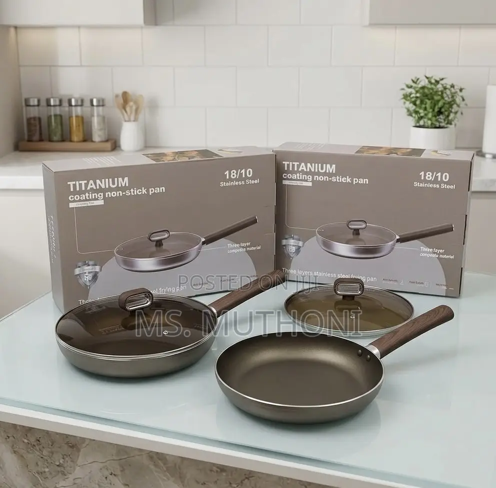 Titanium Coating Non-Stick Pan Grill in 26 Cm / 28 Cm