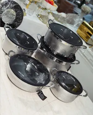 UCC LIFE Luxury Ribbed Sufuria Frying Pan Set