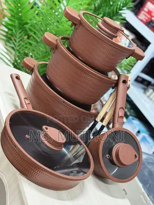 The Hearth Woven 14-Piece Brown Rattan Cookware Set,