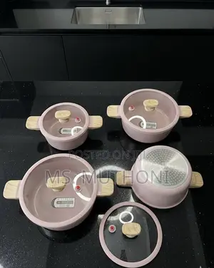 Ceramic Soft Rose Quartz Healthy Induction Set