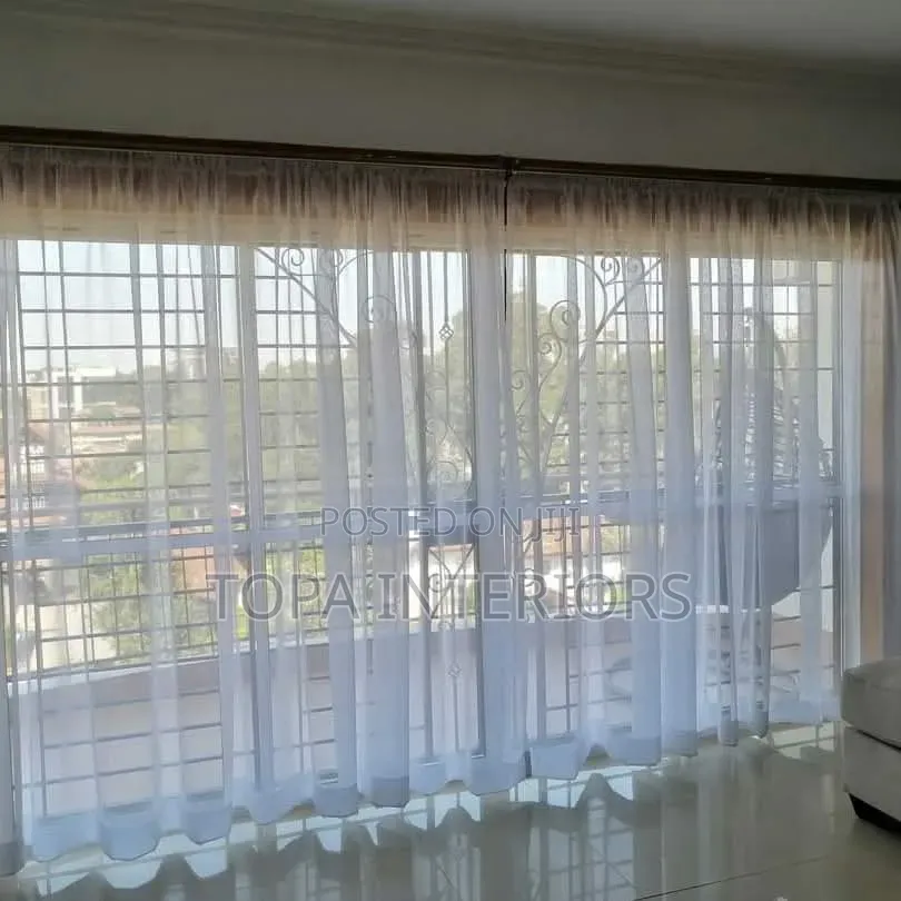 Elegant Sheer Curtain Net for Living Room Daytime Lighting