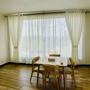 Wall to Wall Living Room Sheer Curtains Net