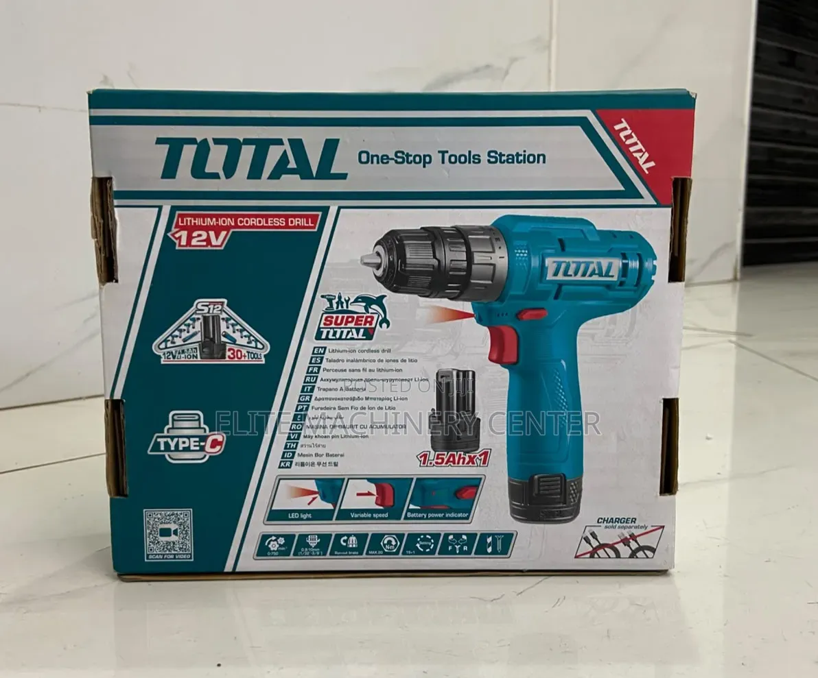 Total 12V Lithium-Ion Cordless Drill