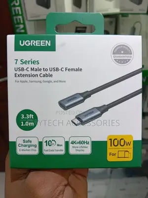 UGREEN US372 USB C 3.1 Male to USB C Female Extension Cable(10Gbps)