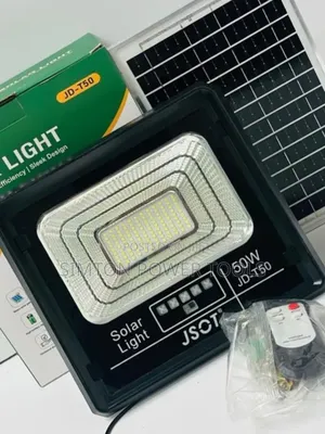 JSOT Lamp 50W Solar Flood Light (Model JD-T50).