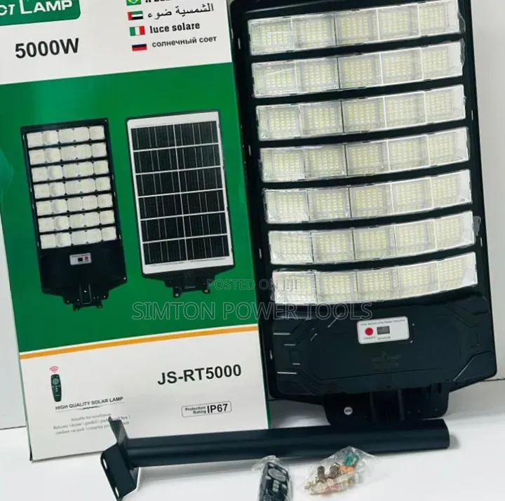 JSOT Lamp JS-RT5000 5000W Super Wide Angle All-in-One Solar Street