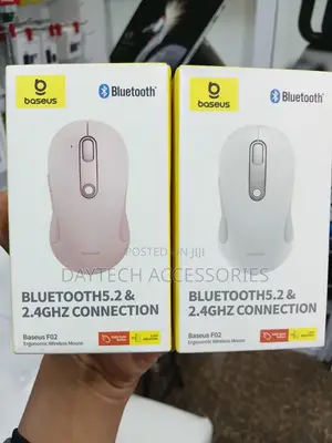 Baseus F02 Ergonomic Dual-Mode Wireless Mouse Bluetooth 5.2 and 2.4Ghz