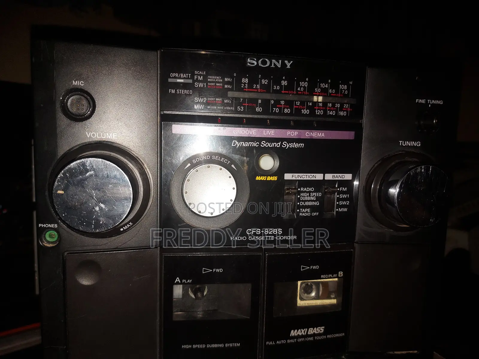 Sony CFS 828S Double Deck Radio Cassette Player
