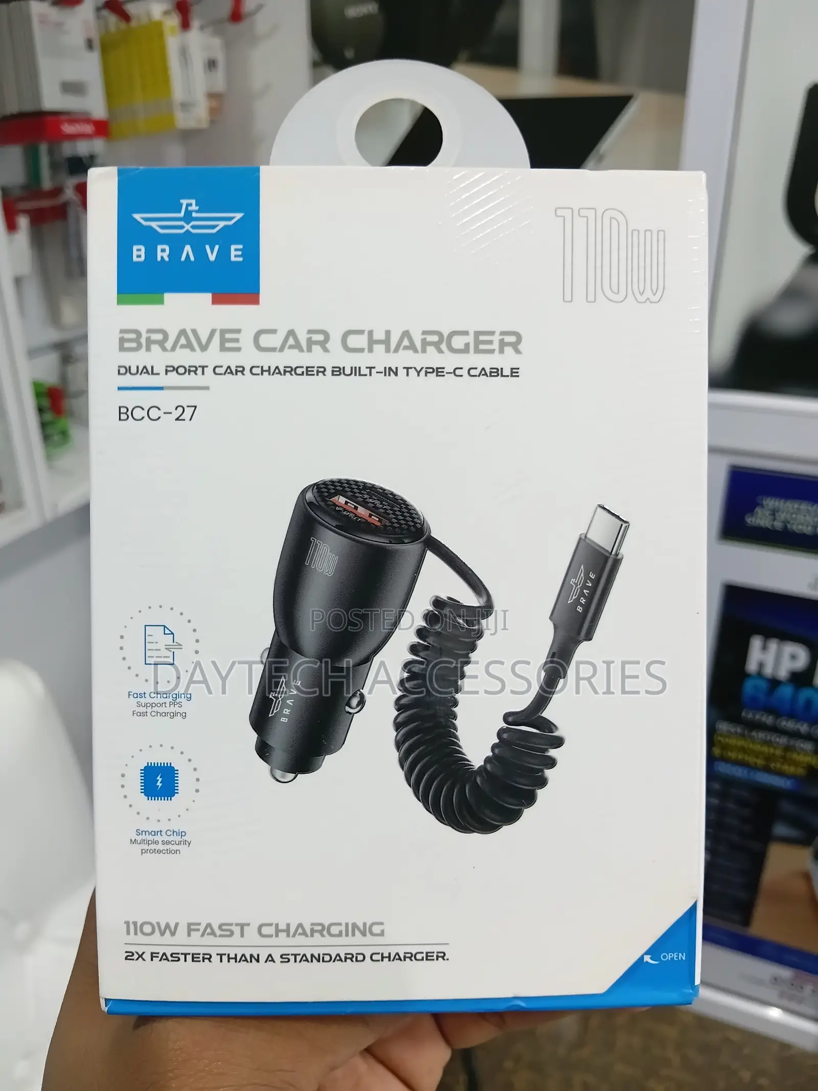 BRAVE 110W Multiport Car Charger - Black