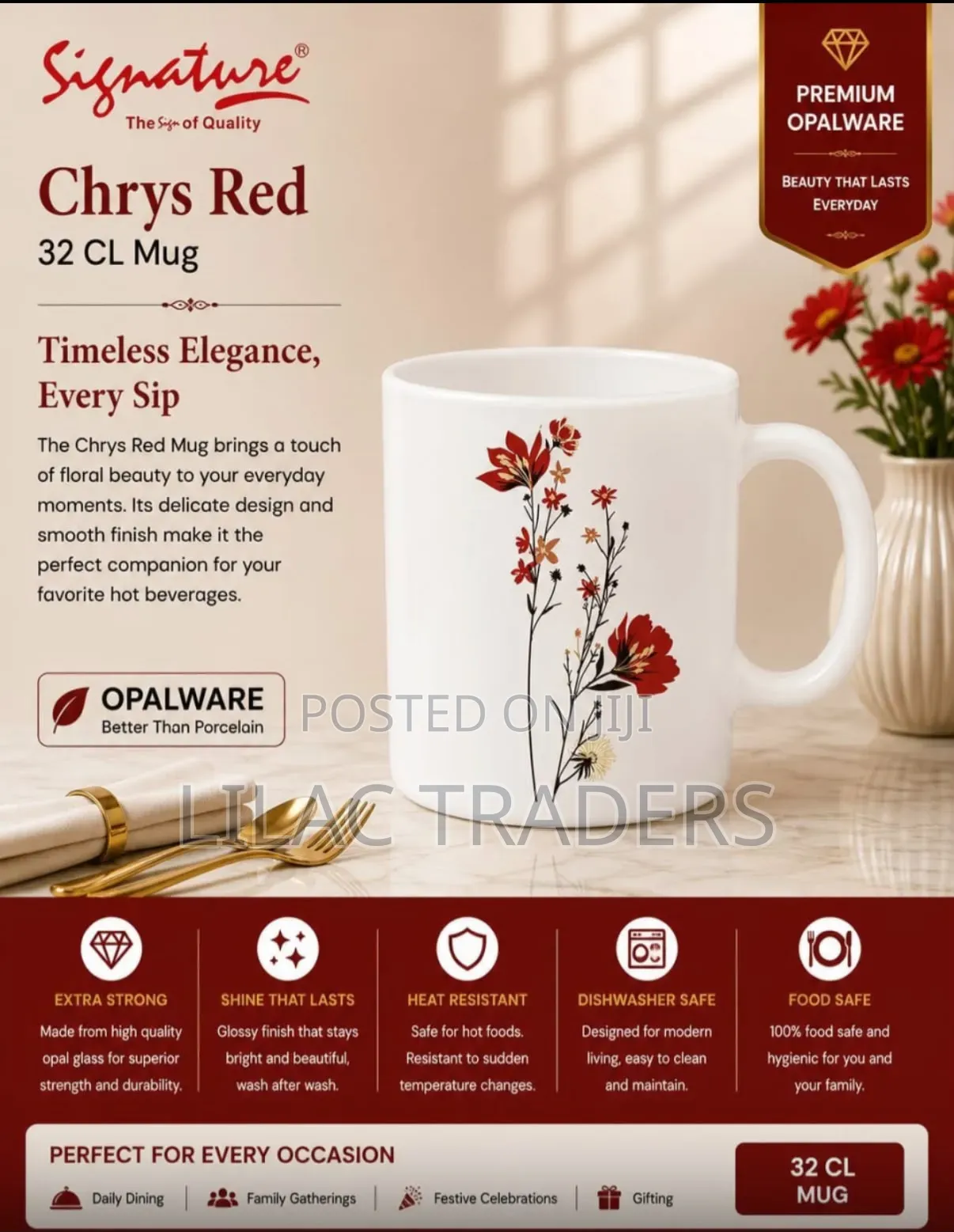 *Signature Set of 6 Cups Je