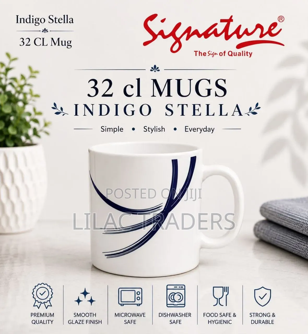 *Signature Set of 6 Cups Je