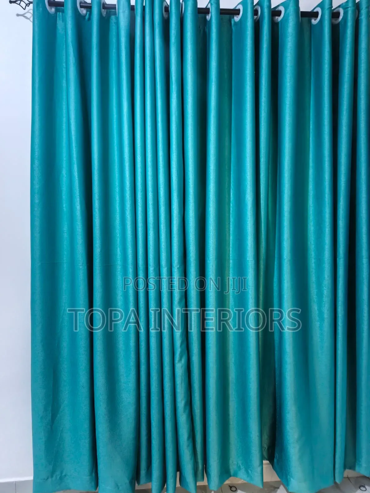 Plain Curtains With Rings for Living Room and Bedroom Windows