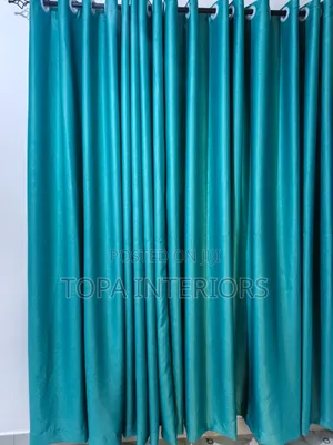 Plain Curtains With Rings for Living Room and Bedroom Windows