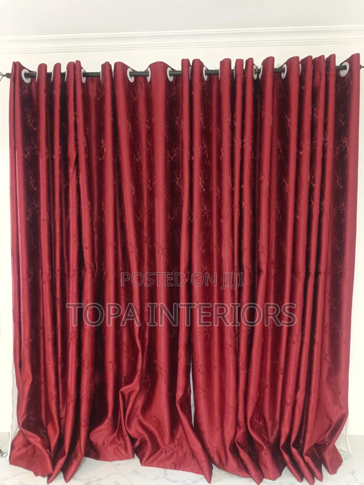Plain Curtains With Rings for Living Room and Bedroom Windows