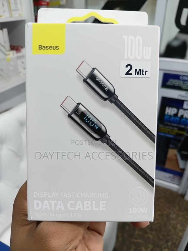 Baseus Display Fast Charging Data Cable Type-C to Type-C 100W 2 Meters - thumbnail 3