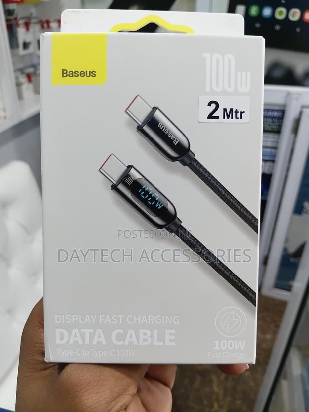 Baseus Display Fast Charging Data Cable Type-C to Type-C 100W 2 Meters - thumbnail 4