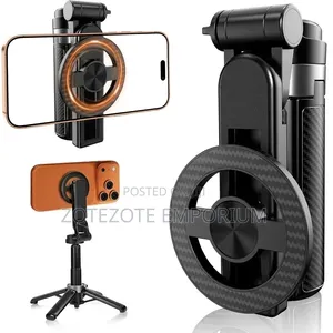 Foldable Magnetic Ring Phone Tripod Stand