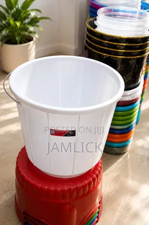 20l White Plastic Bucket - Ram