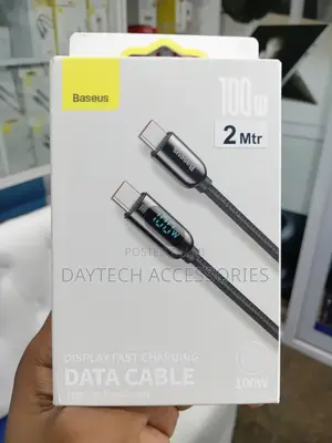 Baseus 2M Display Fast Charging Data Cable Type-C to Type-C 100W.