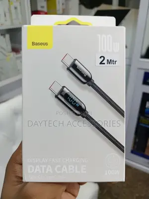 Baseus 2M Display Fast Charging Data Cable Type-C to Type-C 100W.