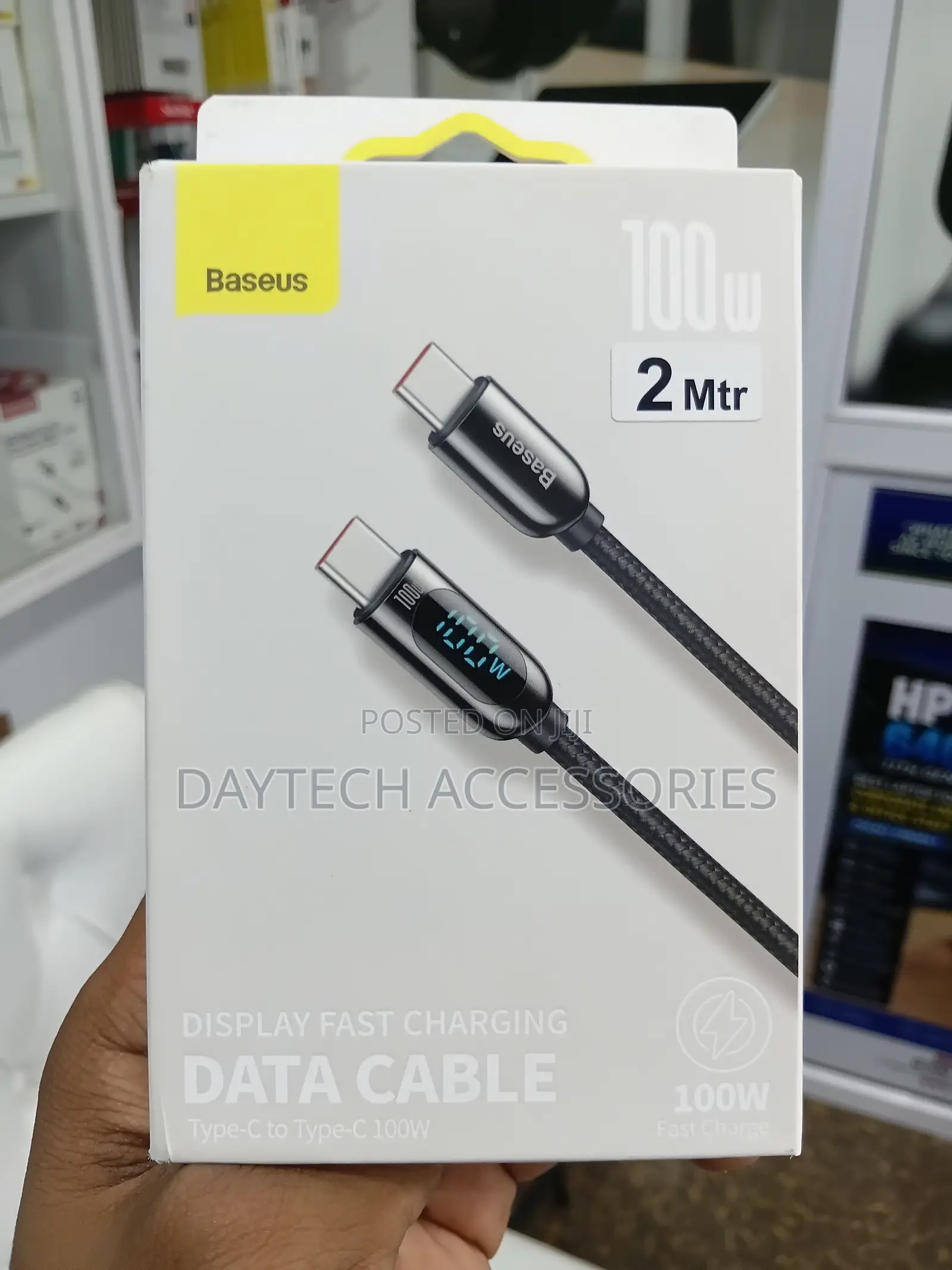 Baseus Display Fast Charging (Type-C to Type-C, 100W, 2 Meters)