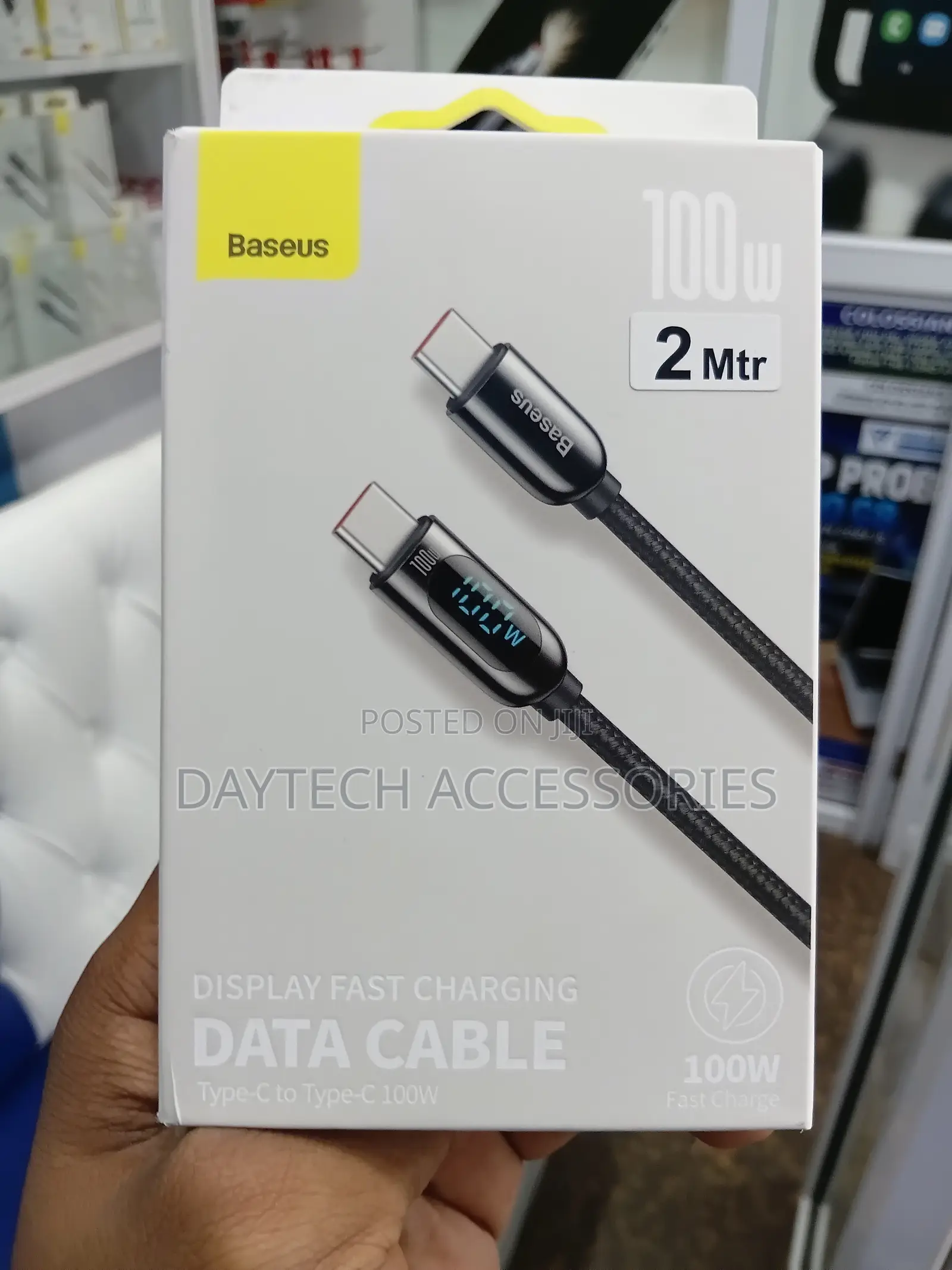 Baseus Display Fast Charging (Type-C to Type-C, 100W, 2 Meters)