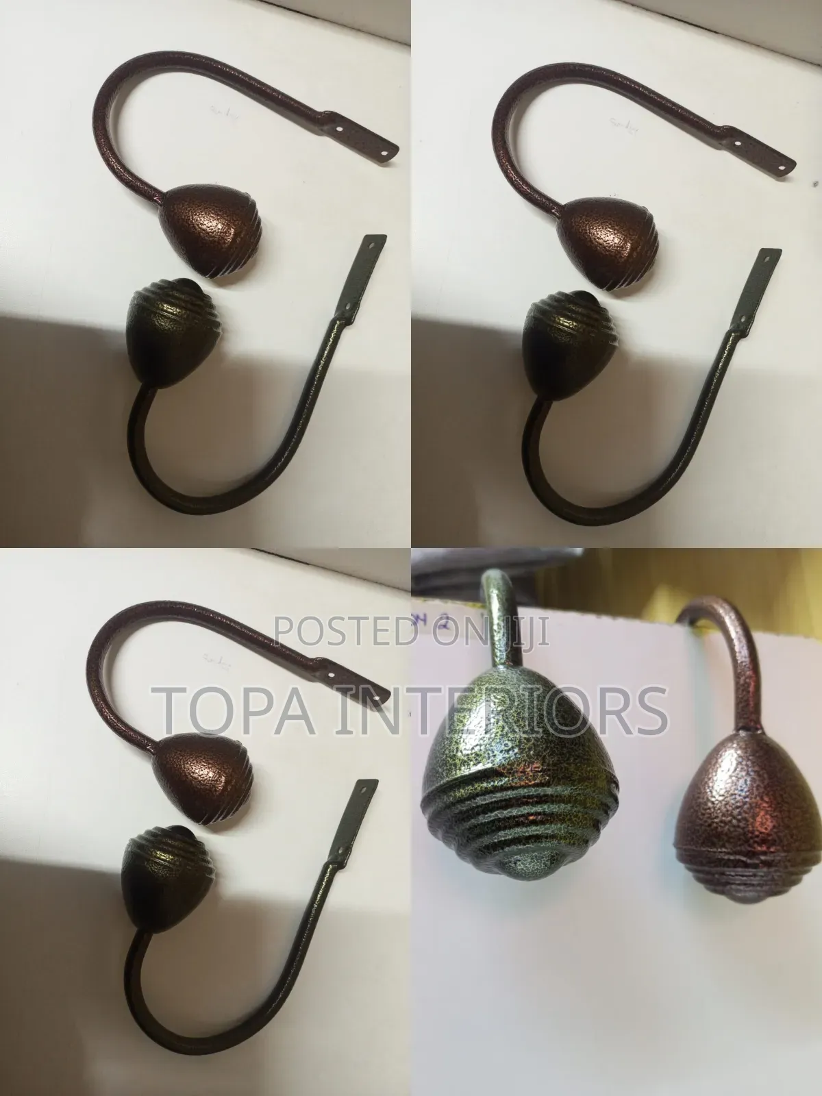 Wall Bracket Curtain Tiebacks Metallic Curtain Holders Per Piece