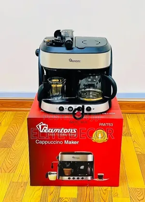Ramtons Cappuccino Maker RM/753 – 10-Cup Coffee Espresso Machine