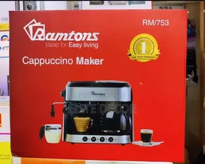 Ramtons Cappuccino Maker RM/753 – 10-Cup Coffee Espresso Machine