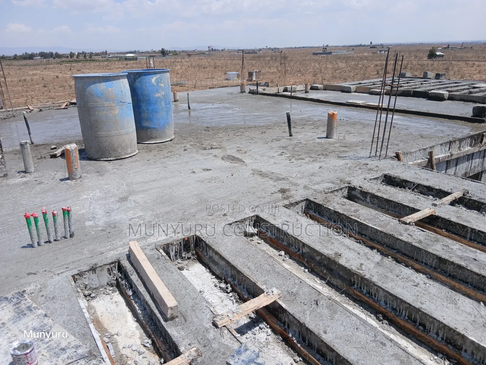 Slab Formwork, Reinforcements and Concrete