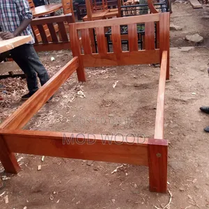 Classic Warm-Tone Handcrafted 5ft by 6ft Solid Wood Bed Frame