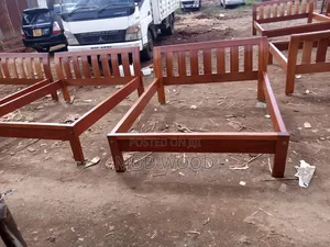 Classic Warm-Tone Handcrafted 5ft by 6ft Solid Wood Bed Frame